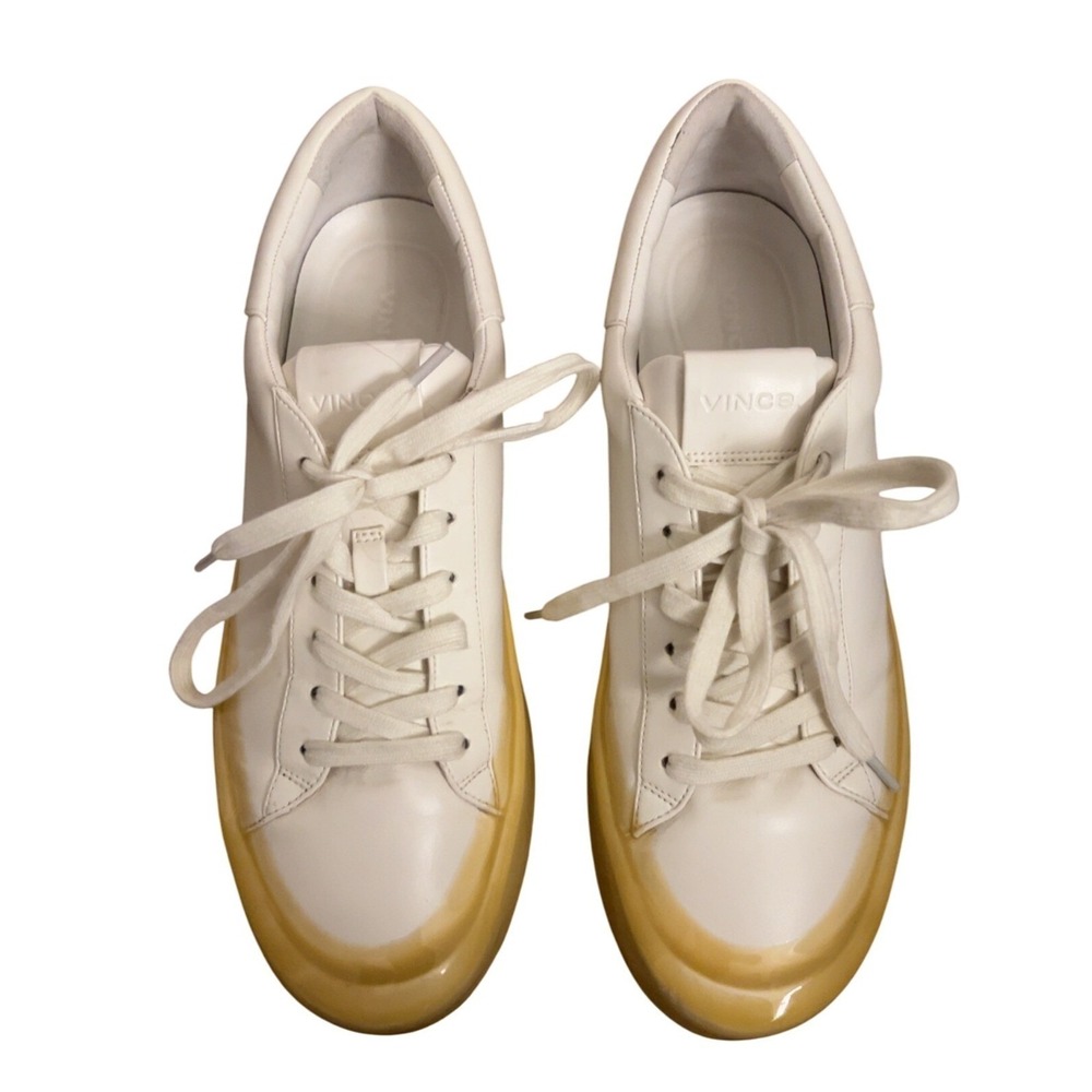 FINAL CLEARANCE VINCE "Gabi" Dipped Contrast Sole Platform Sneakers Size 10 US